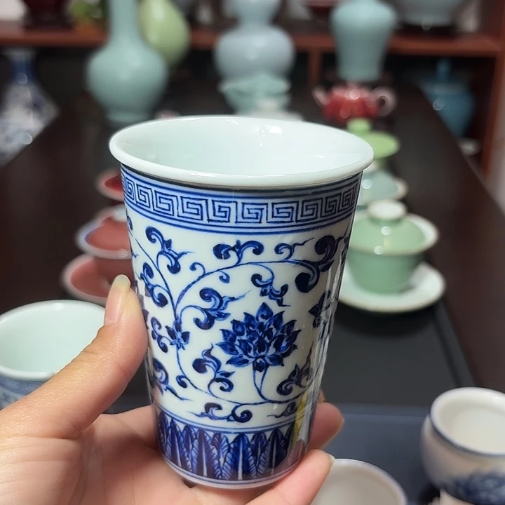 摸***彎陶瓷景德镇高温陶瓷杯子