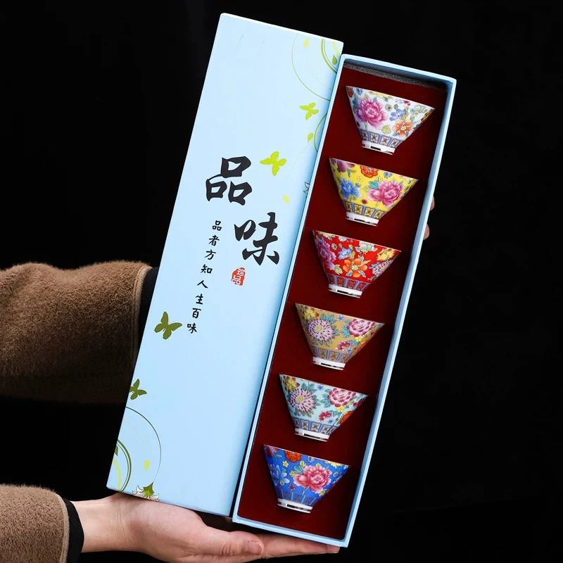 珐琅彩6杯礼盒SM