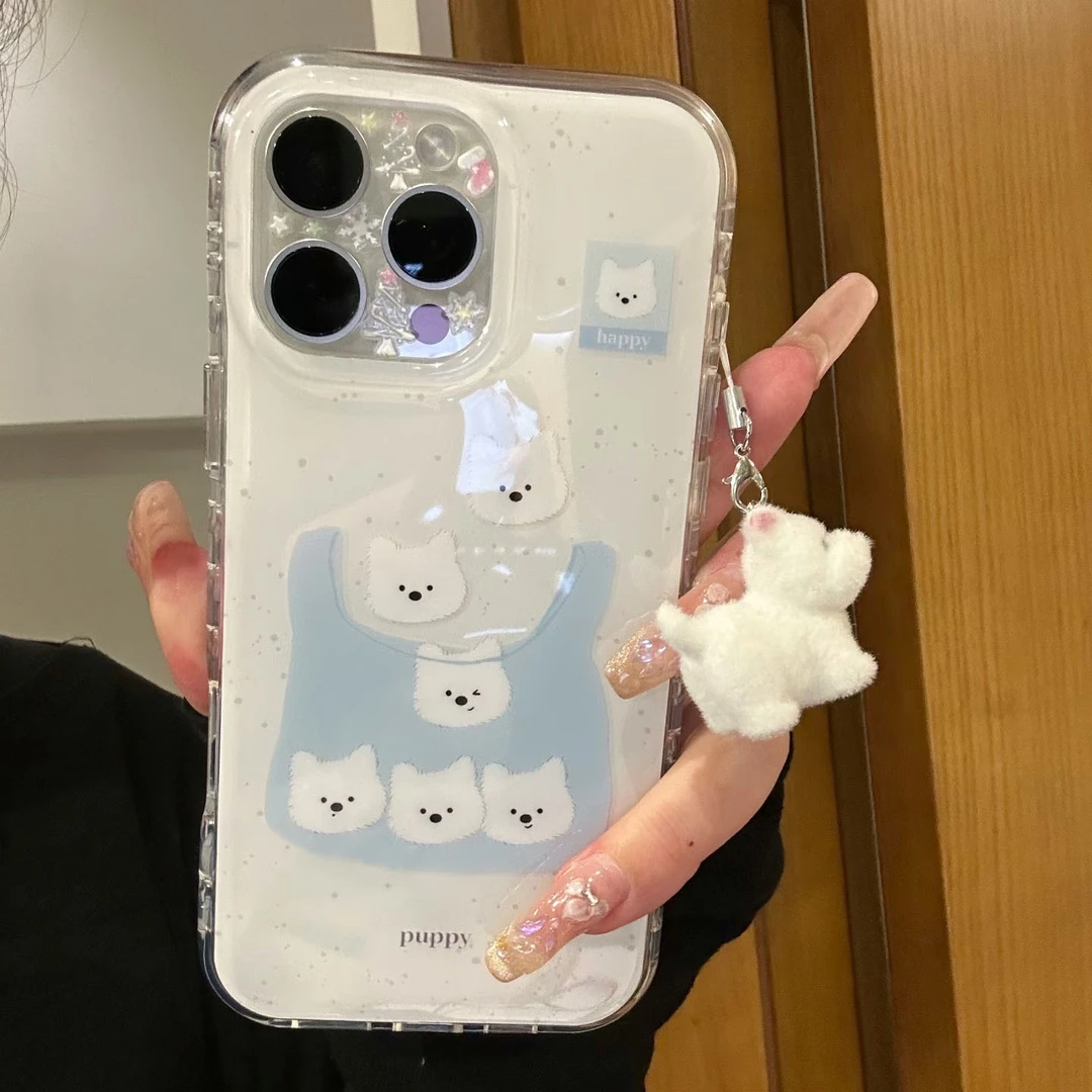 七壳子西高地狗适用苹果华为vivo小米oppo女款iphone15/16/14