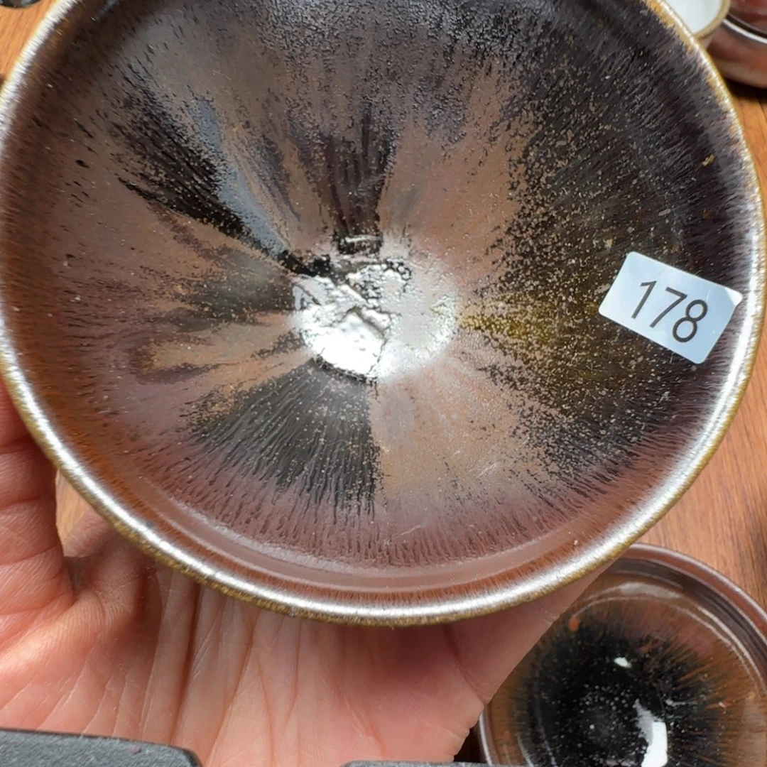 柴烧建盏茶盏茶杯178