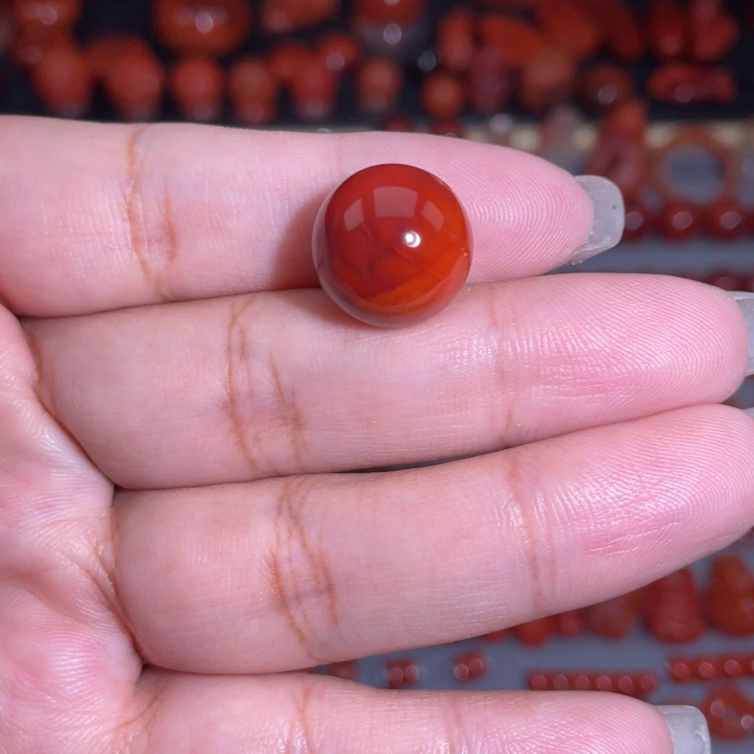 一***）南红玛瑙圆珠未镶嵌