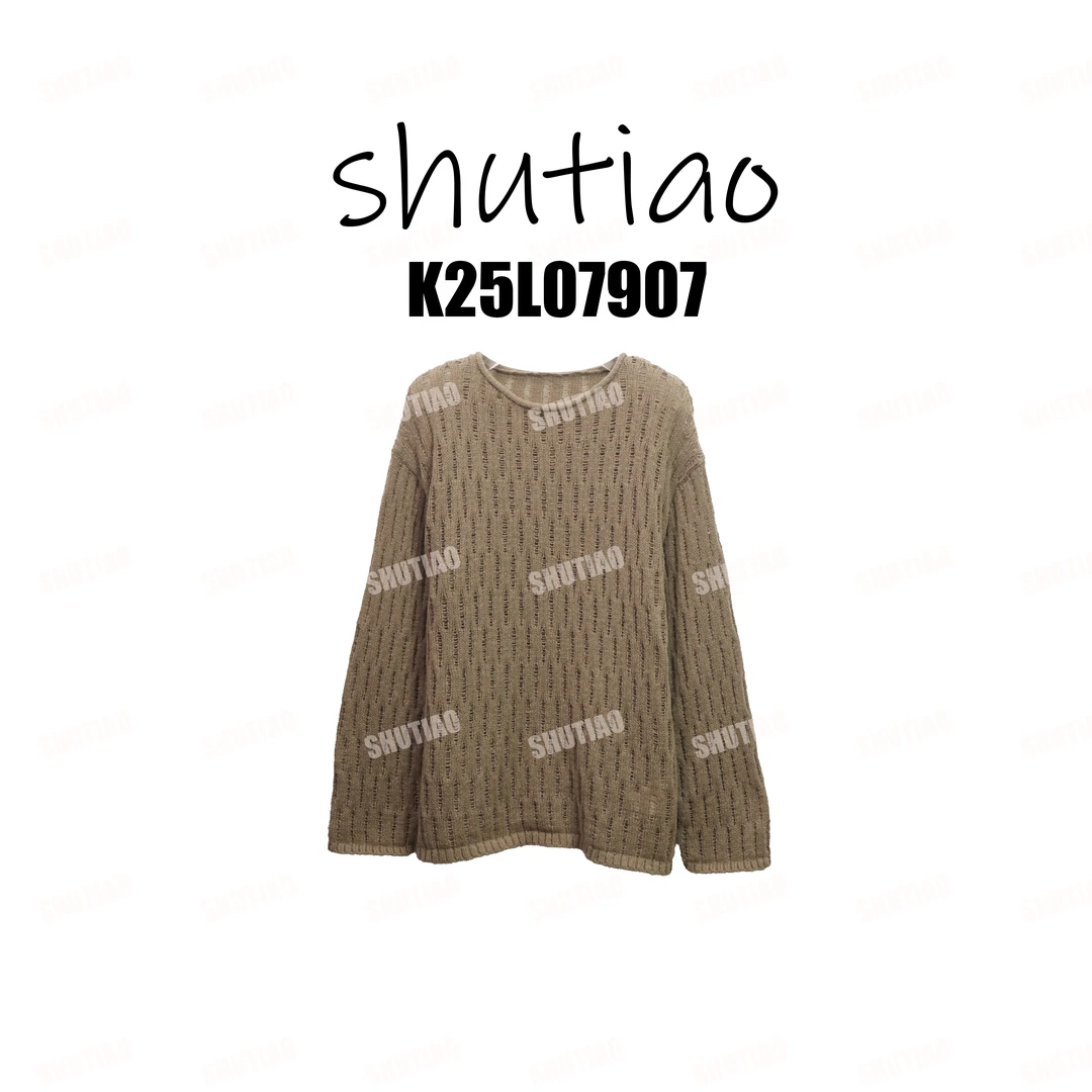 【SHUTIAO】2025冬季：新款小众设计款毛衣K25L07907