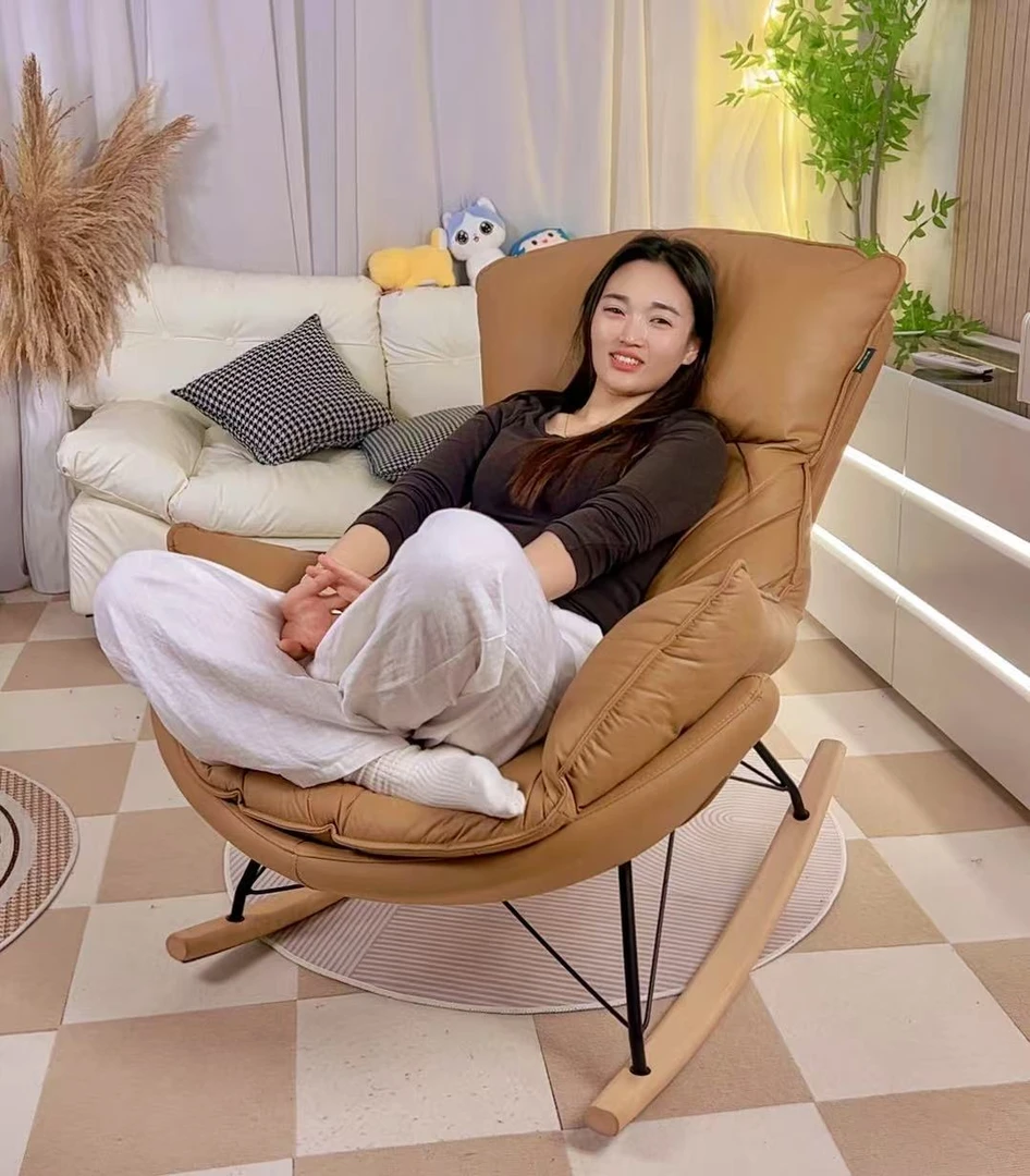 1家居龙虾椅子懒人沙发摇摇椅阳台卧室客厅休闲椅子大号摇摇椅