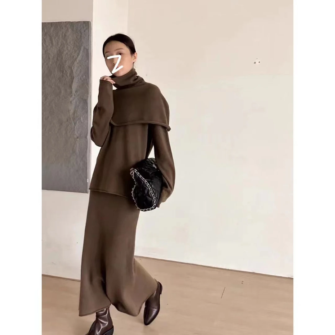 定制·依诺【星空回忆】独特设计感针织长袖休闲修身高级感套装