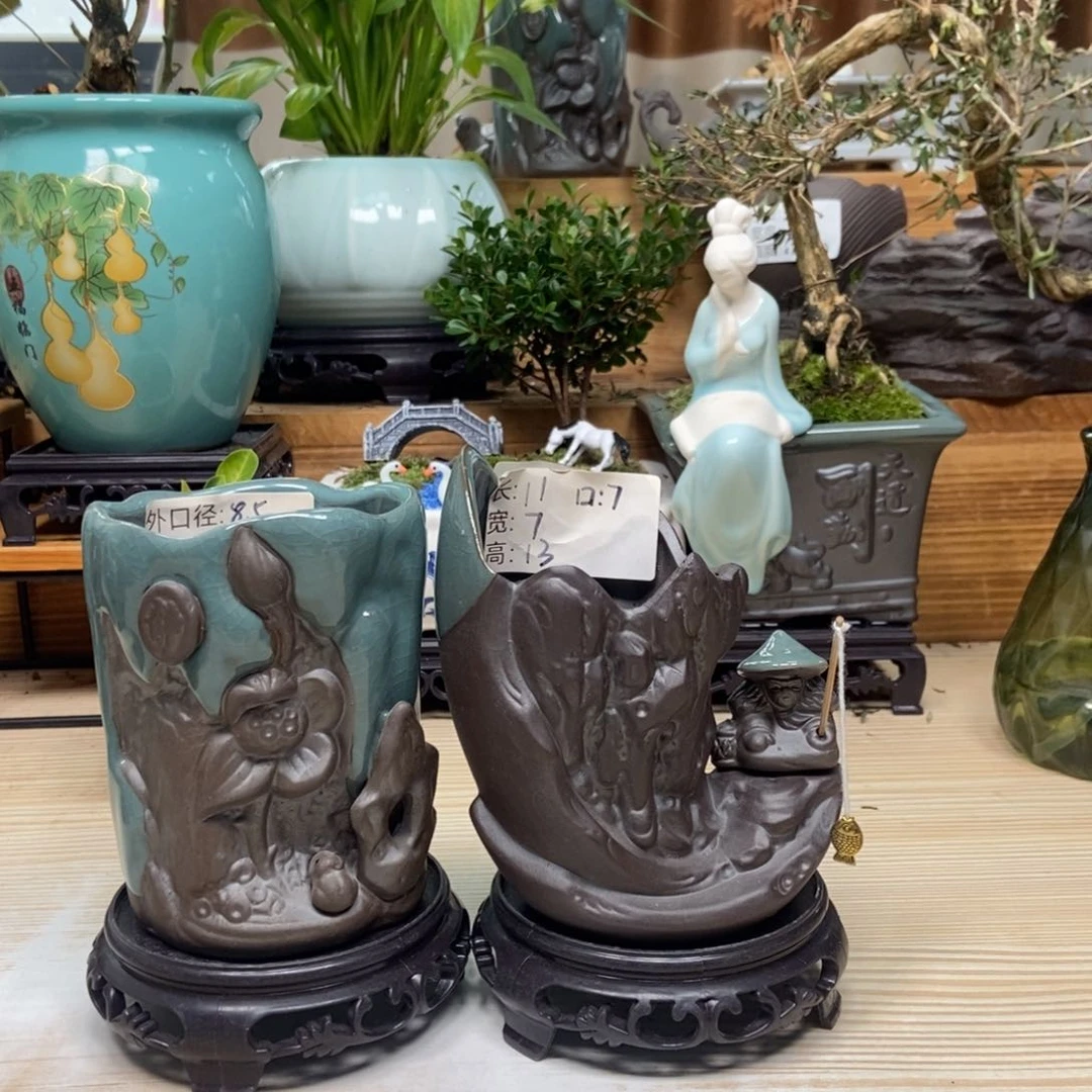 紫砂花盆陶瓷花盆陶瓷艺术