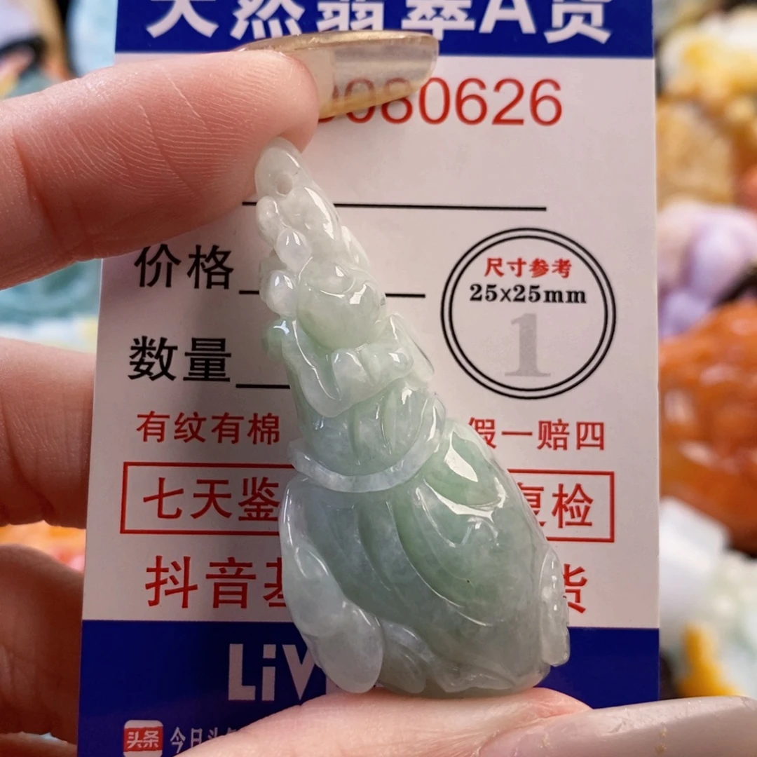 翡翠未镶嵌吊坠(不含链)