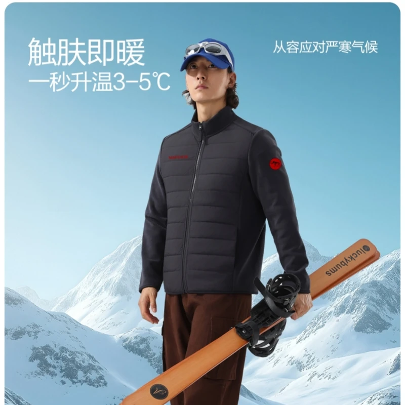 【意大利高端品牌 MAFEHCIE】男女款含羊毛户外长袖保暖外套 M9203