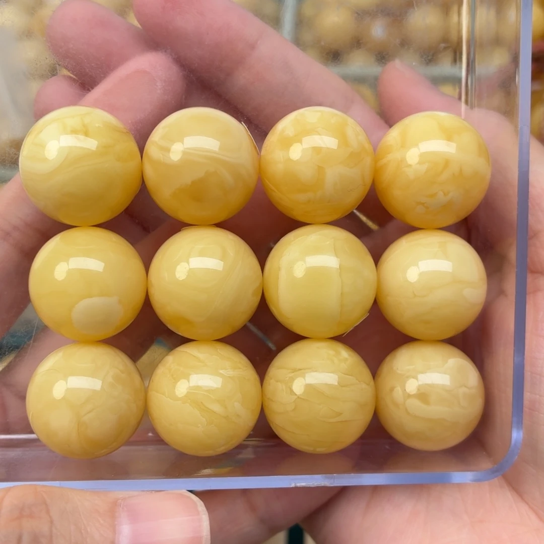 未镶嵌蜜蜡裸石19+蜜蜡手串