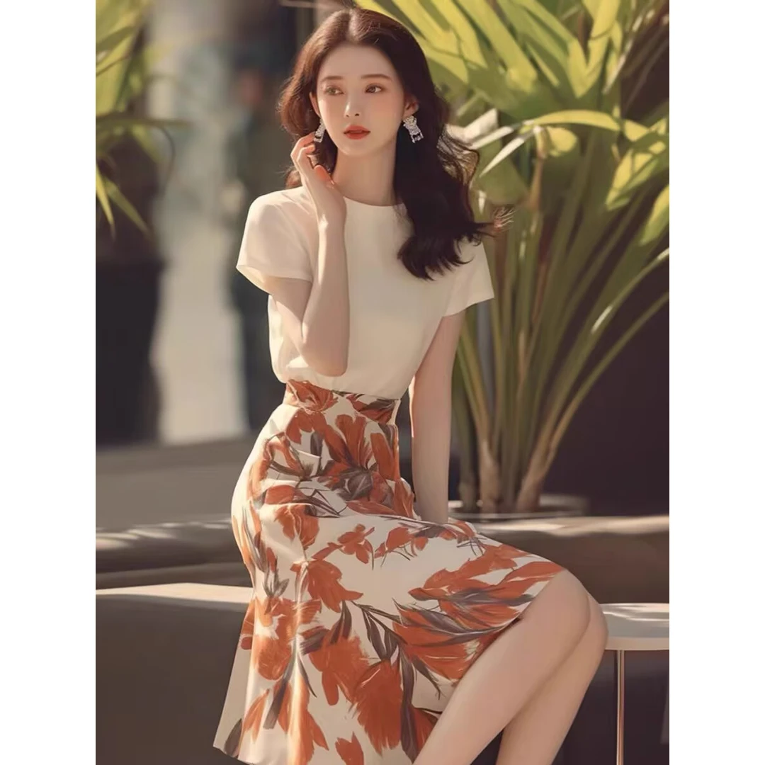 2025新款今年流行高级感超好看的气质盐系轻熟两件套装裙子女夏季