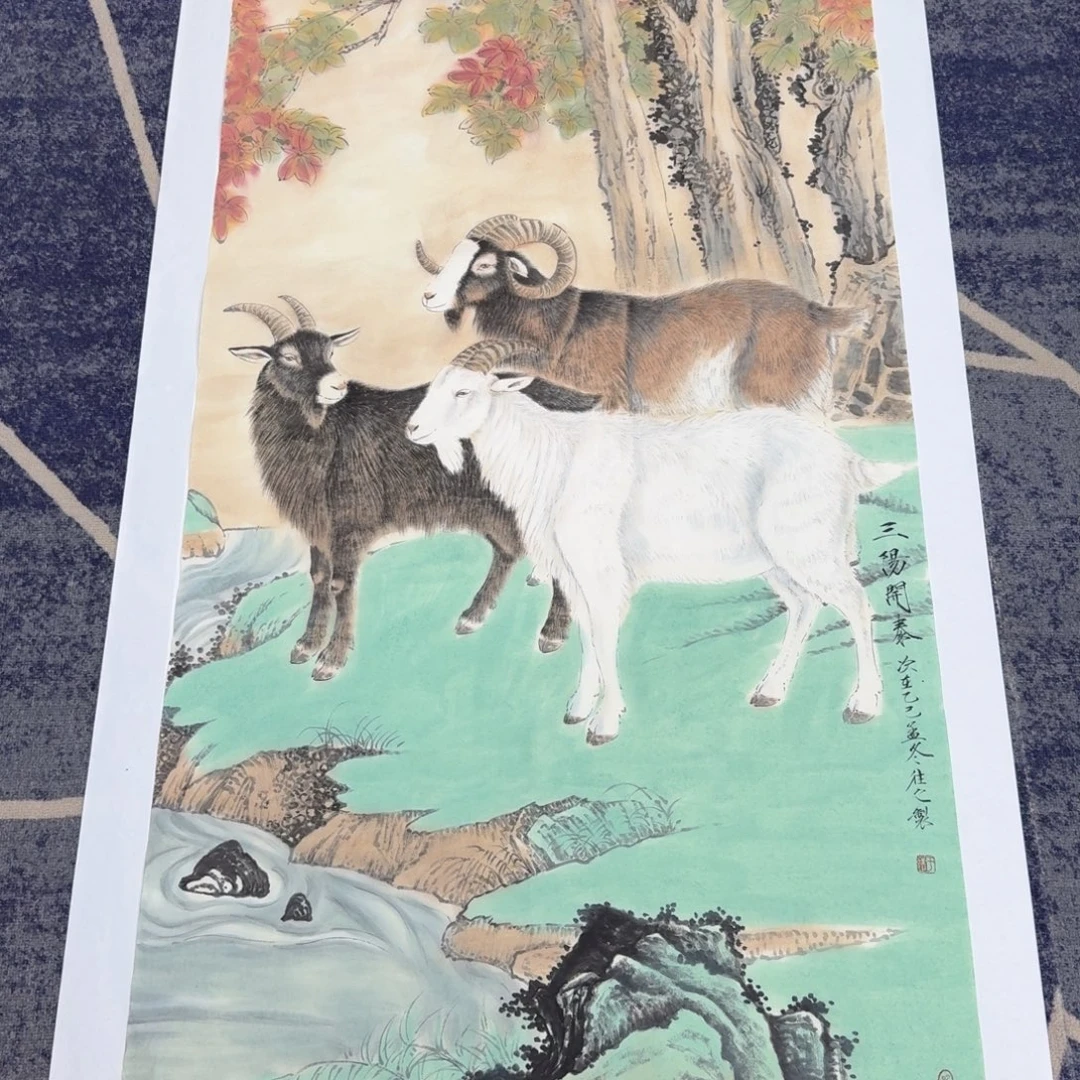 国画国画作品山水花鸟