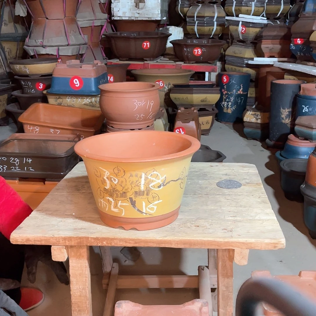 紫砂花盆斗方盆一个