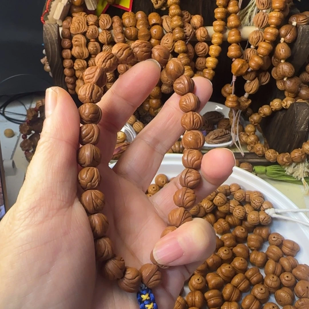 我***~手串桃核桃核金豆