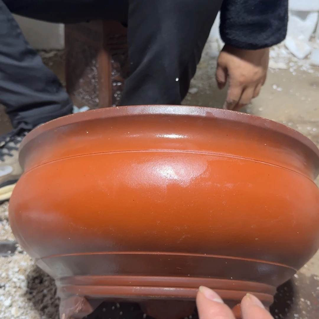 紫砂花盆口径31高度15