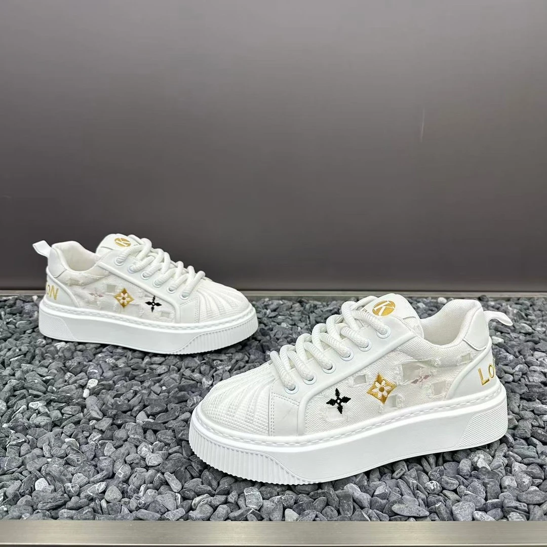 男士潮牌小白鞋贝壳头板鞋夏季新款时尚百搭薄款透气运动休闲鞋男