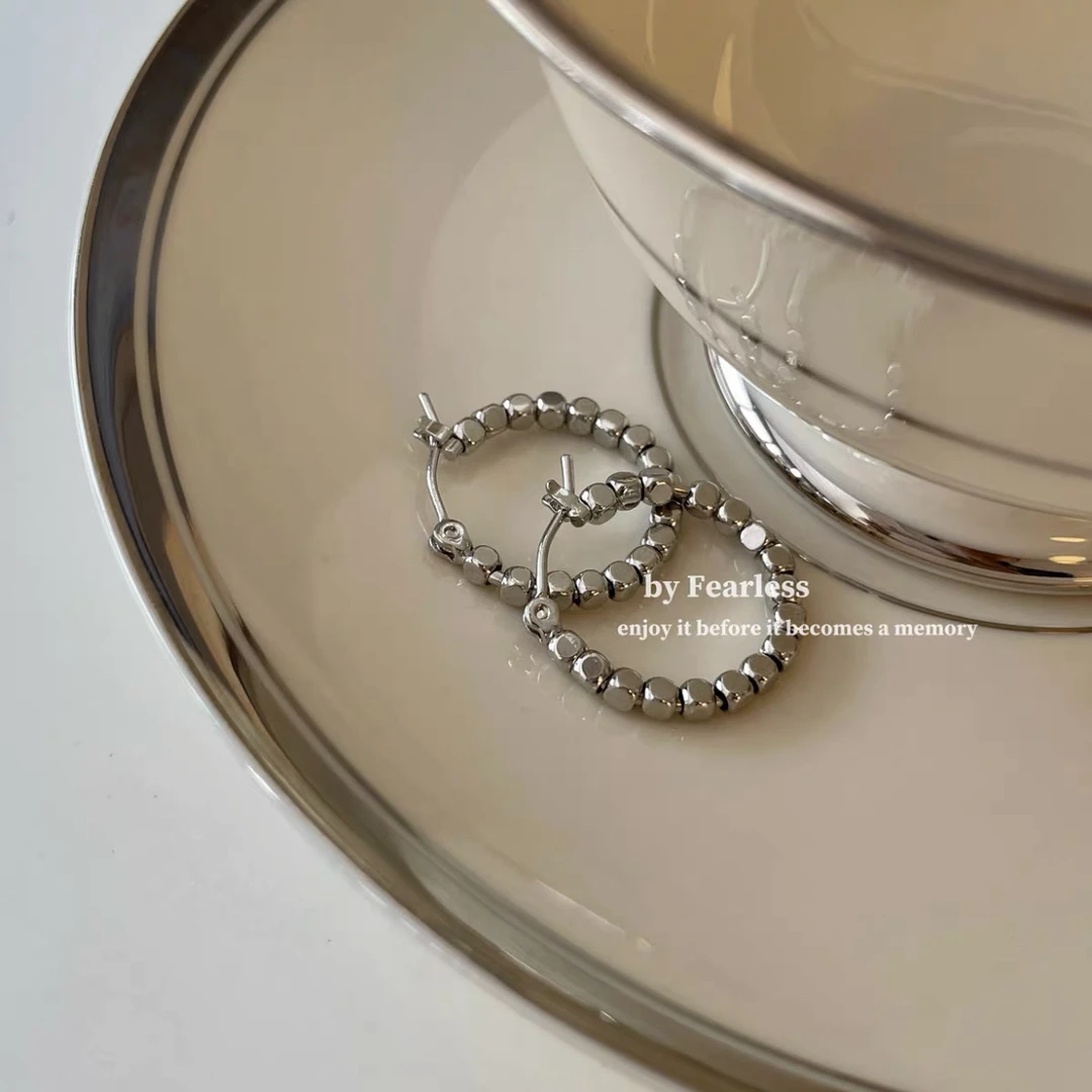 合金耳饰 女原创设计耳饰个性气质冷淡风百搭耳圈