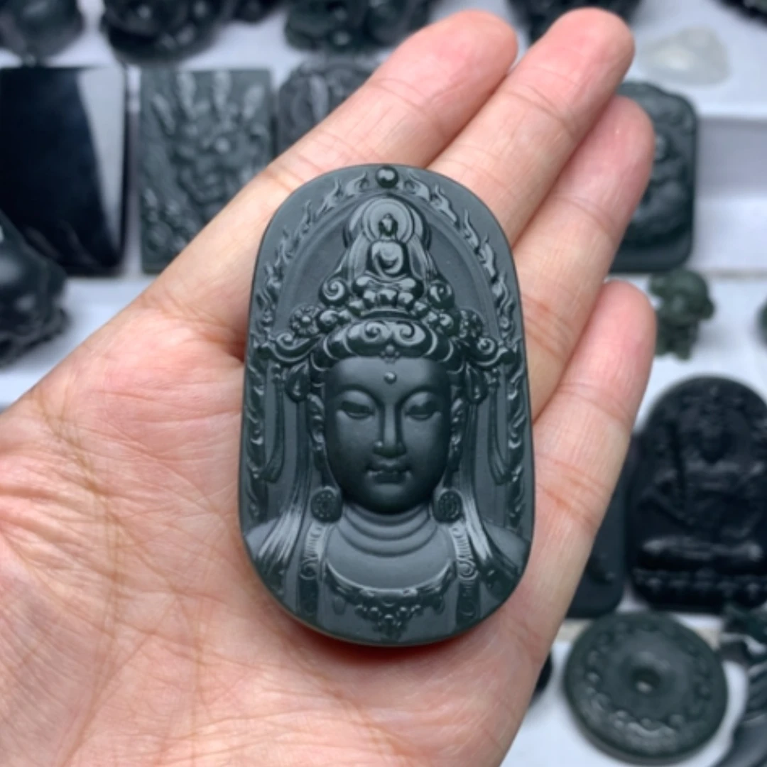 【闪购商品】和田玉未镶嵌颈饰志**息双面雕刻