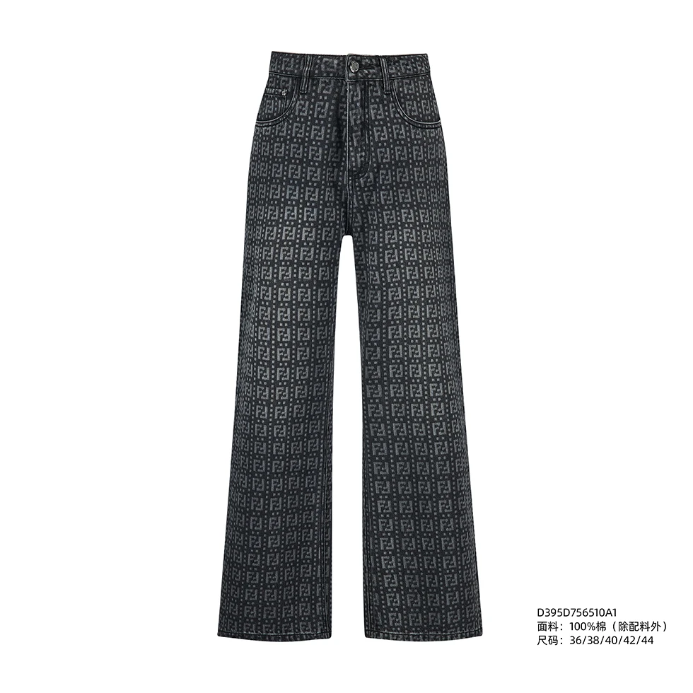 FENDILOR小怪兽25年春秋款女士牛仔裤 D395D756510A