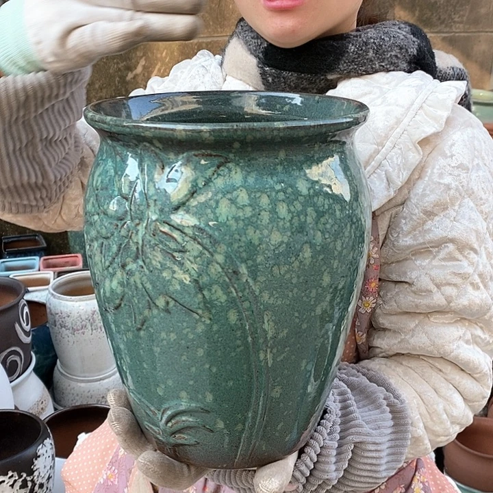 紫砂花盆正品口20高25