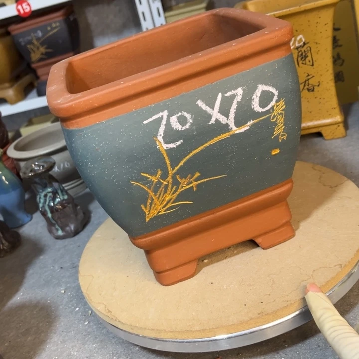 紫砂花盆紫砂花盆