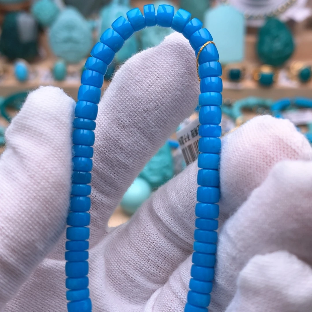 绿松石未镶嵌珠宝奇石4.8mm