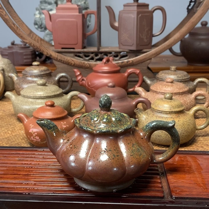 茶壶紫砂柴烧紫泥