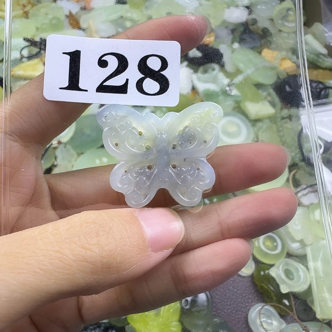 蛇纹石玉未镶嵌岫玉吊坠