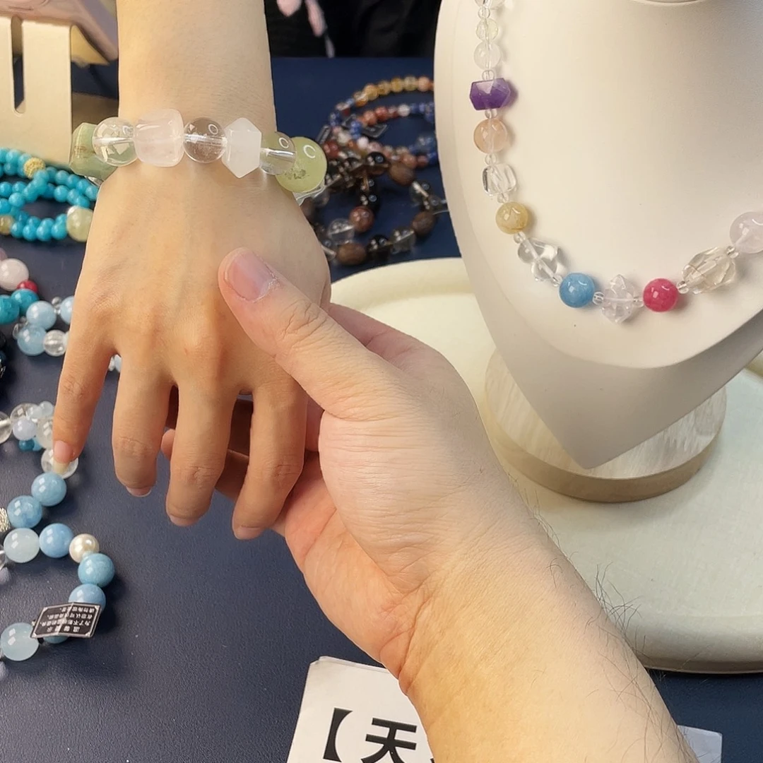 水晶银S925镶嵌手链