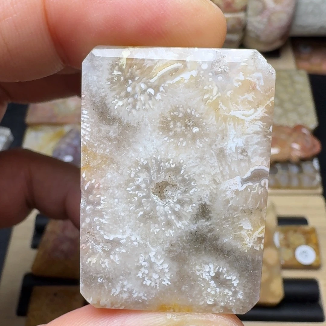 硅化玉未镶嵌纯天然色有机玉石保真色