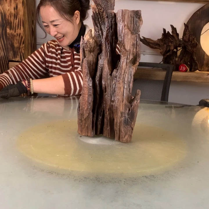 竹***风天然的云南紫柚木会黄水