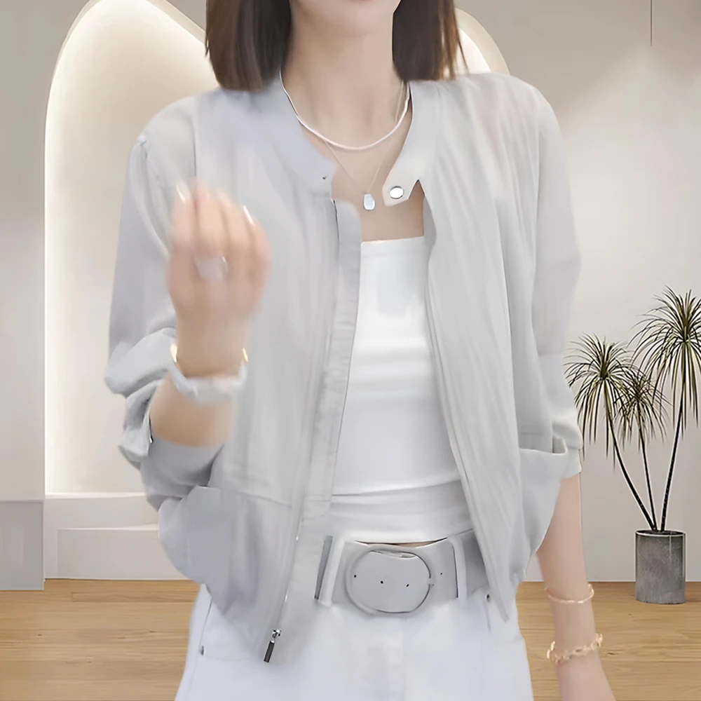 网红洋气炸街女装2025夏季薄外套大码洋气上衣服短款户外防晒服女