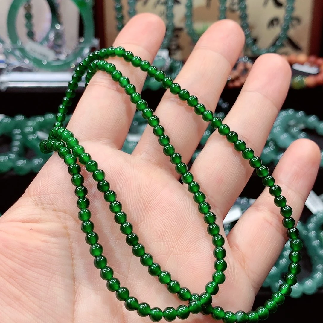 翡翠未镶嵌手链卡4.1
