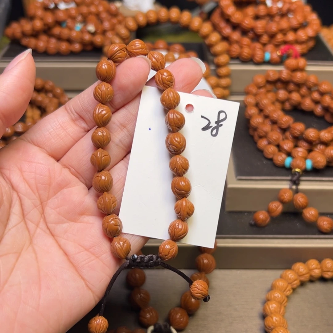 手串桃核野生玉龙脊小龙纹08精品无修