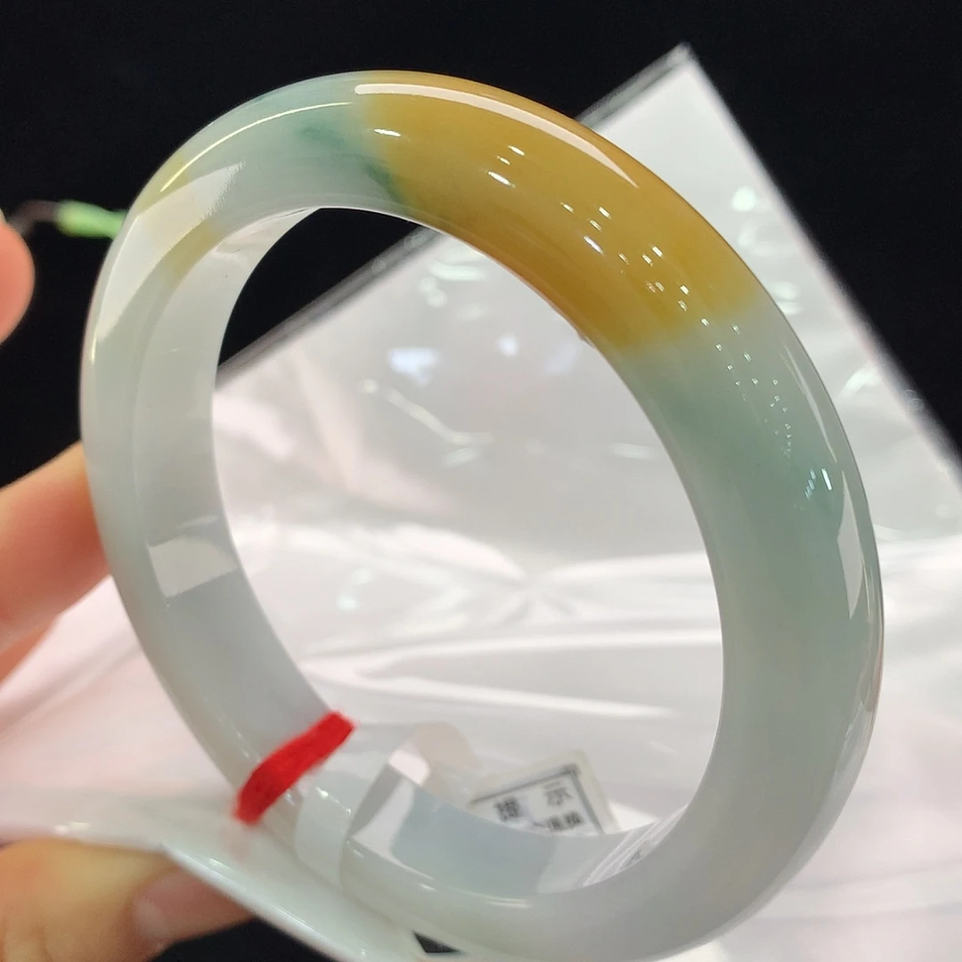 翡翠未镶嵌手镯0387