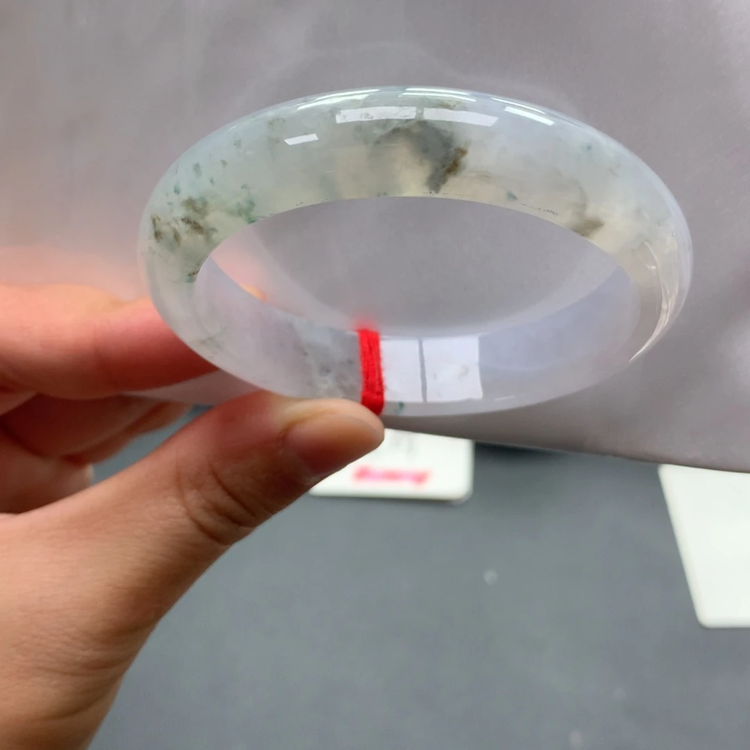 翡翠未镶嵌手镯3号53.5贵妃特色