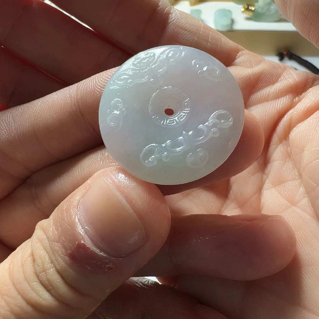 定制翡翠未镶嵌仿古扣