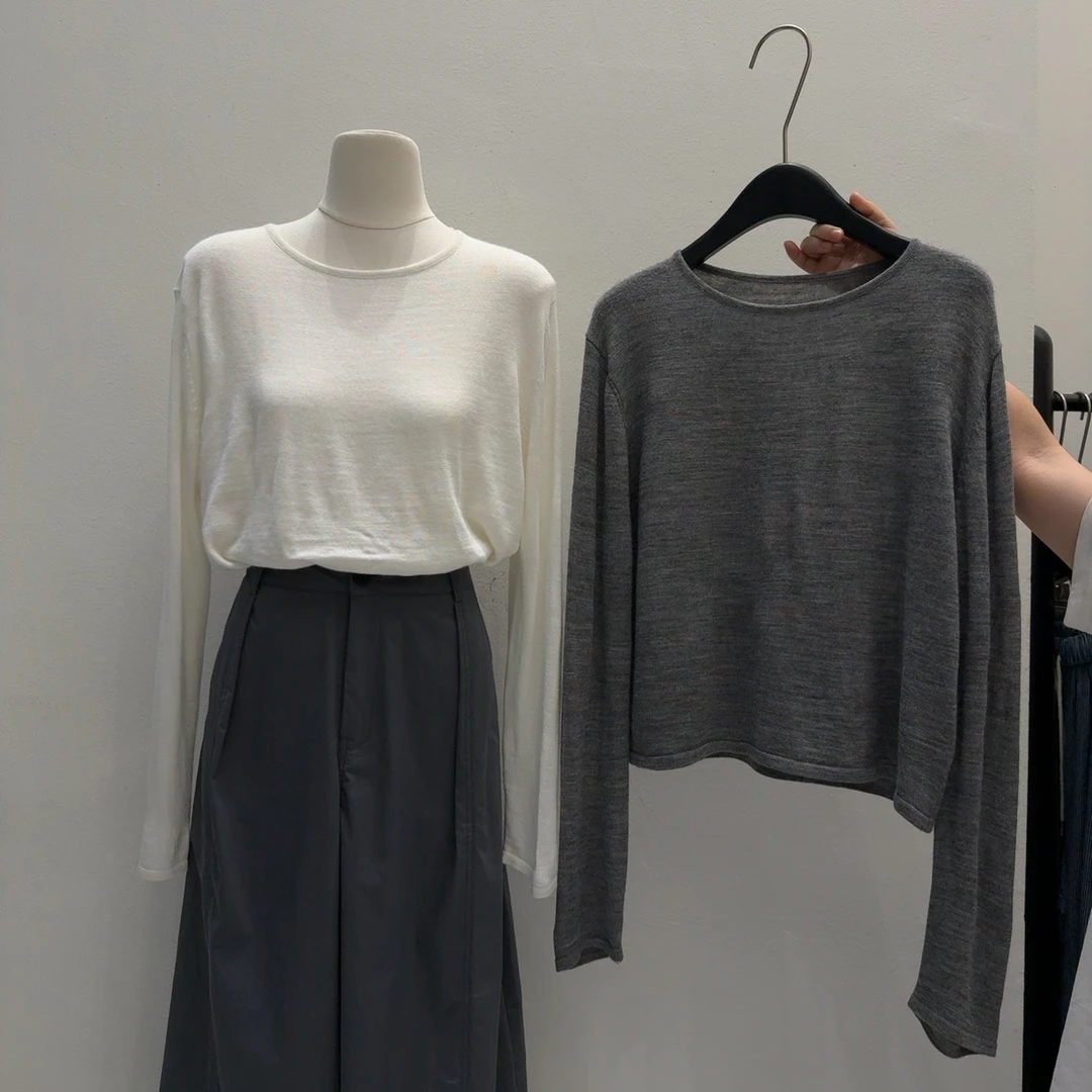 A-韩版百搭正肩打底衫上衣