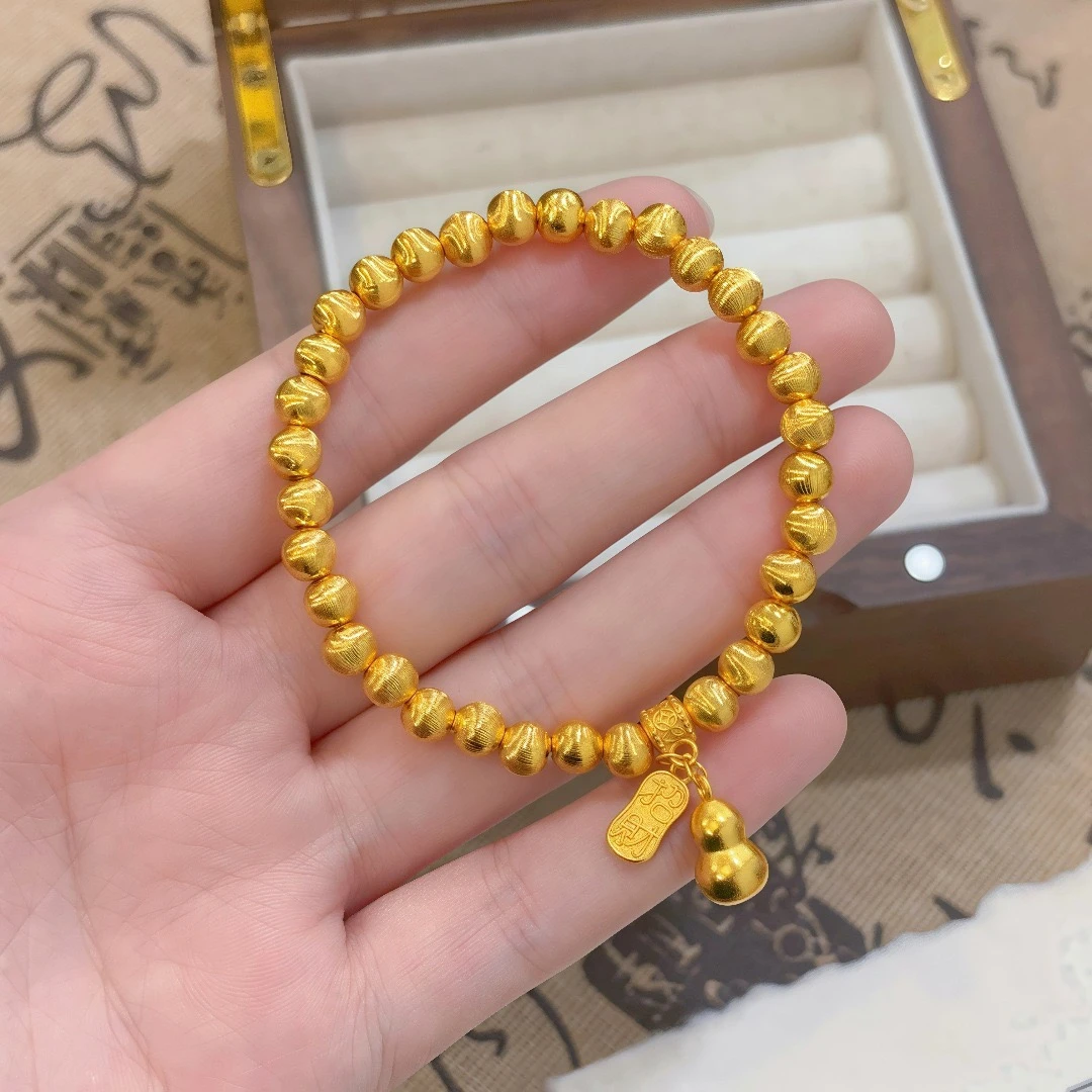 高定精工葫芦福牌手链民族风