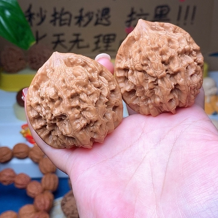 富***海文玩核桃吊坠官帽50