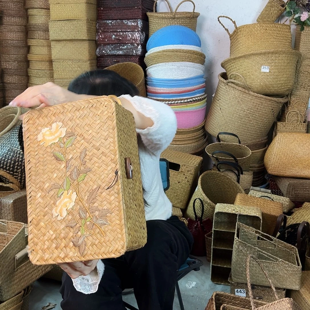 草编草编包/草编收纳盒微瑕疵