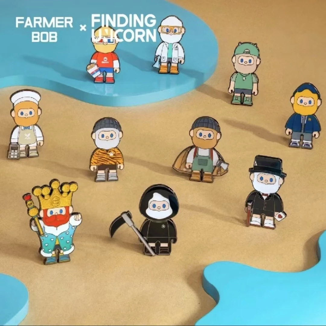 【代拆盒】BOB珍藏系列2代徽章盲盒第一端 FARMER BOB潮玩周边