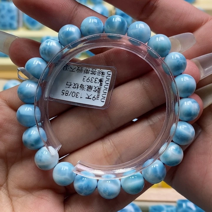 针钠钙石（海纹石）未镶嵌手链