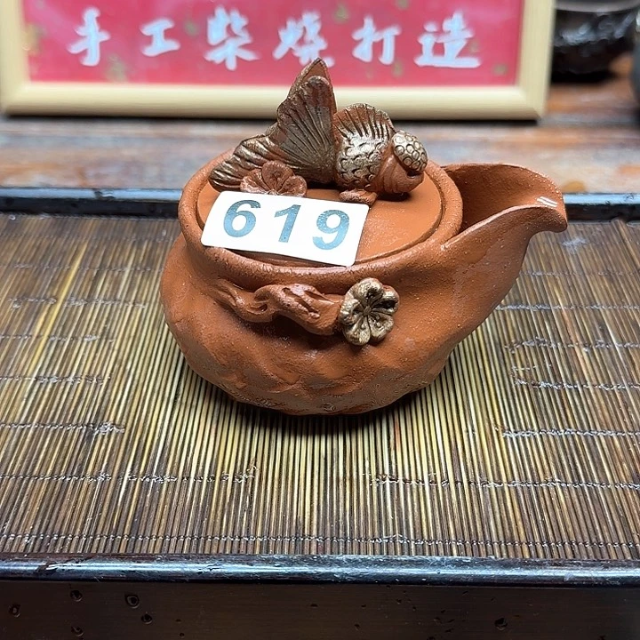 纯手工制作粗陶茶具