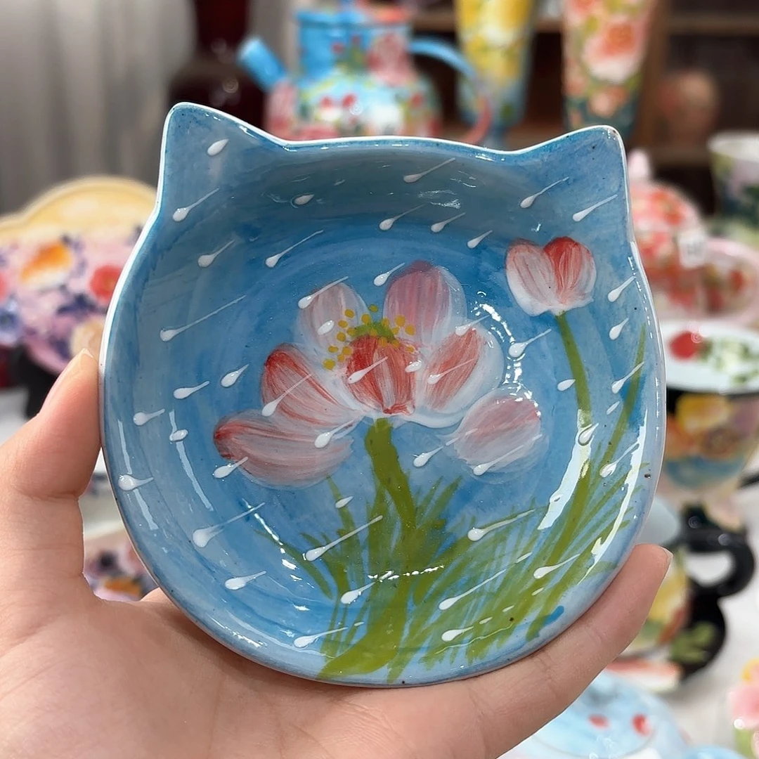 景德镇手绘高温釉下彩陶瓷茶具