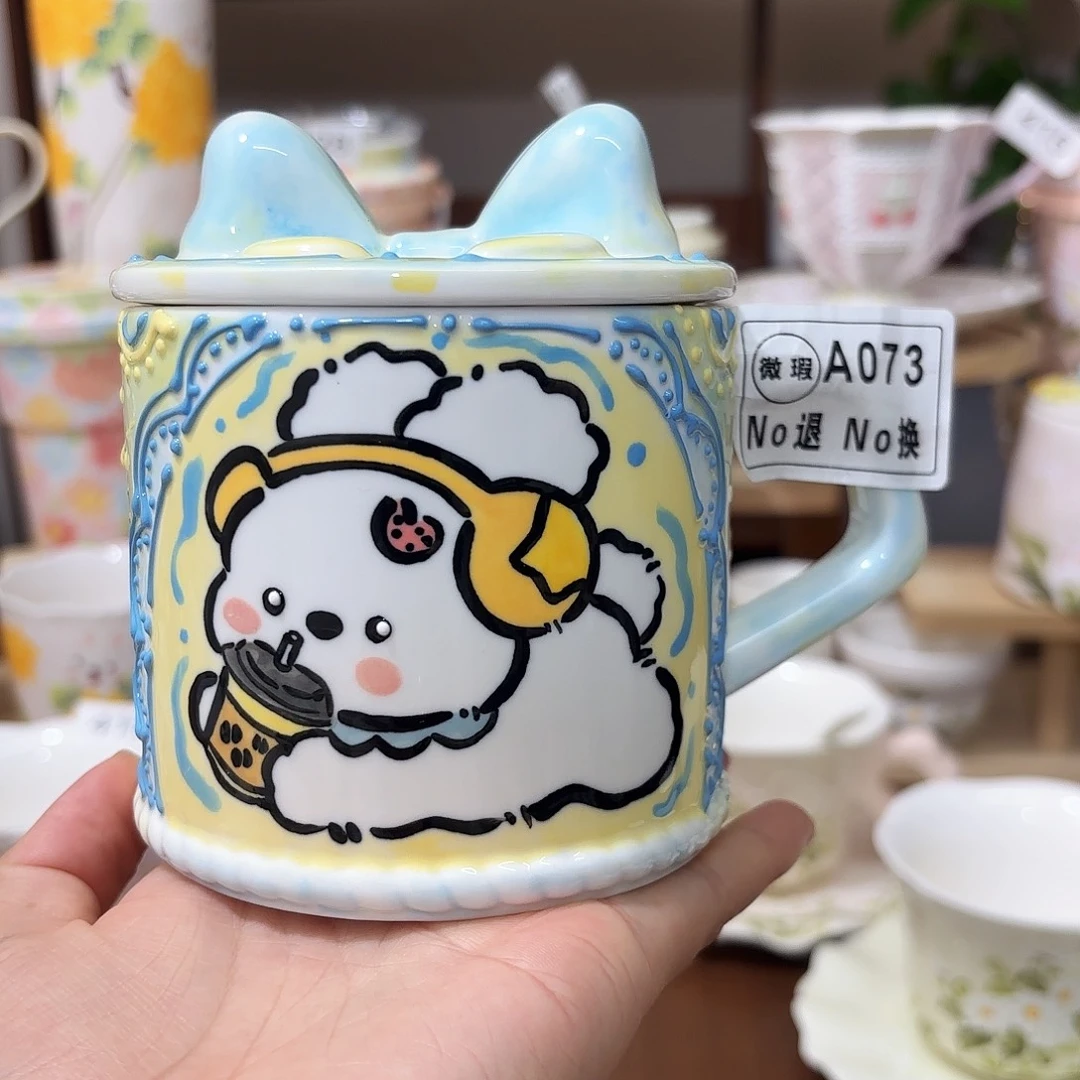 手绘创意高温釉下彩陶瓷