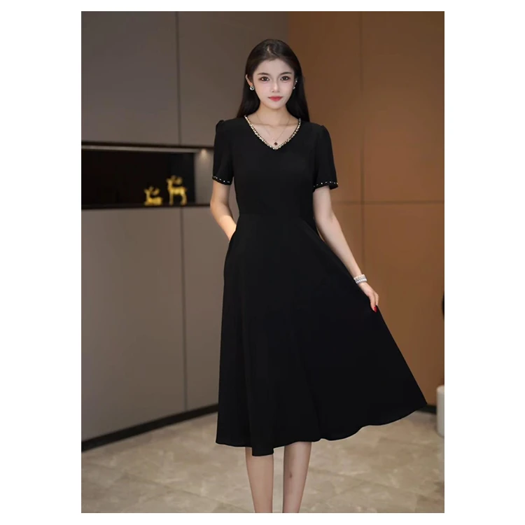 【咔尔丽丝】夏季高端大码显瘦 6589 气质时尚百搭女装连衣裙