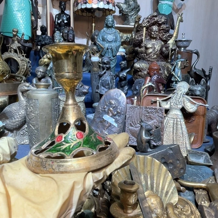 摆件健**安大阪回流铜器摆件19