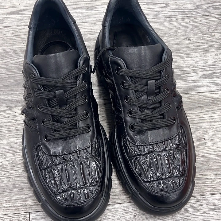 织物黑色背骨板鞋44