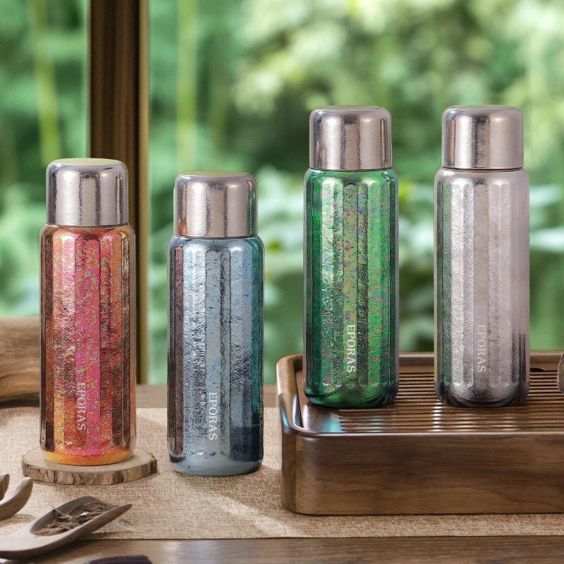 EPORAS纯钛温显焖茶保温杯茶水分离泡茶水杯高档养生焖泡杯户外
