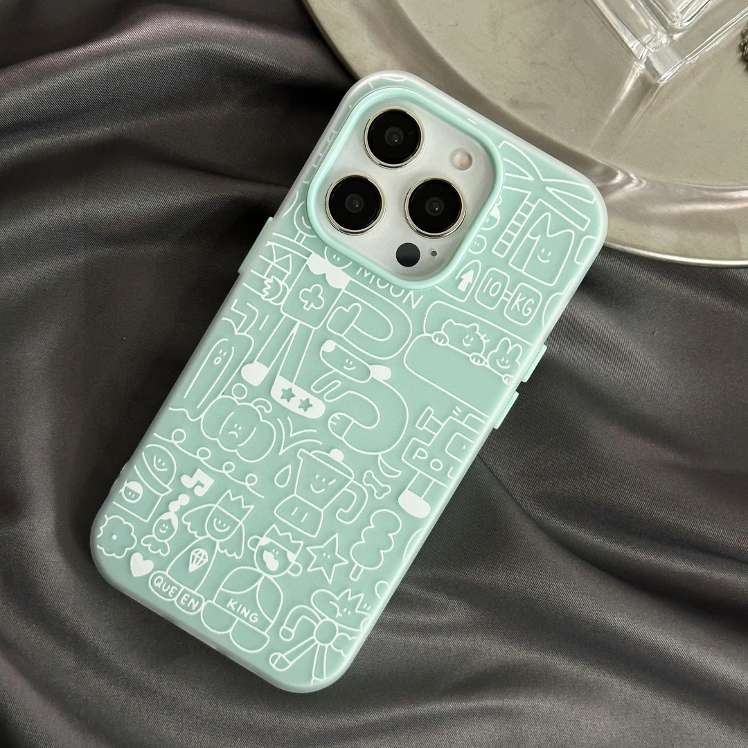 果冻壳二合一适用苹果手机壳高级感游乐场iphone小众手机壳卡通