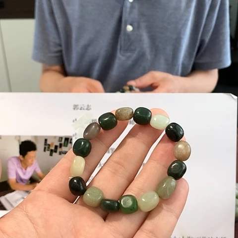 手链未镶嵌和田玉（糖玉）